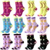Cutecrop 12 Pairs Softball Socks for Women Funny Athletic Cotton