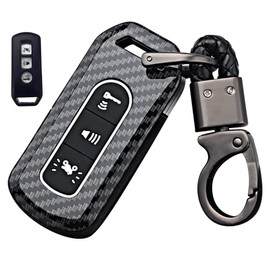 LETINGFAR Key Case, For Honda Yamaha Motorcycles, Smart Key Case, Key Cover, Specially Designed for Honda Yamaha Motorcycles, 3J, Honda, PCX, 125, 150, SH125, SH300, etc, Black