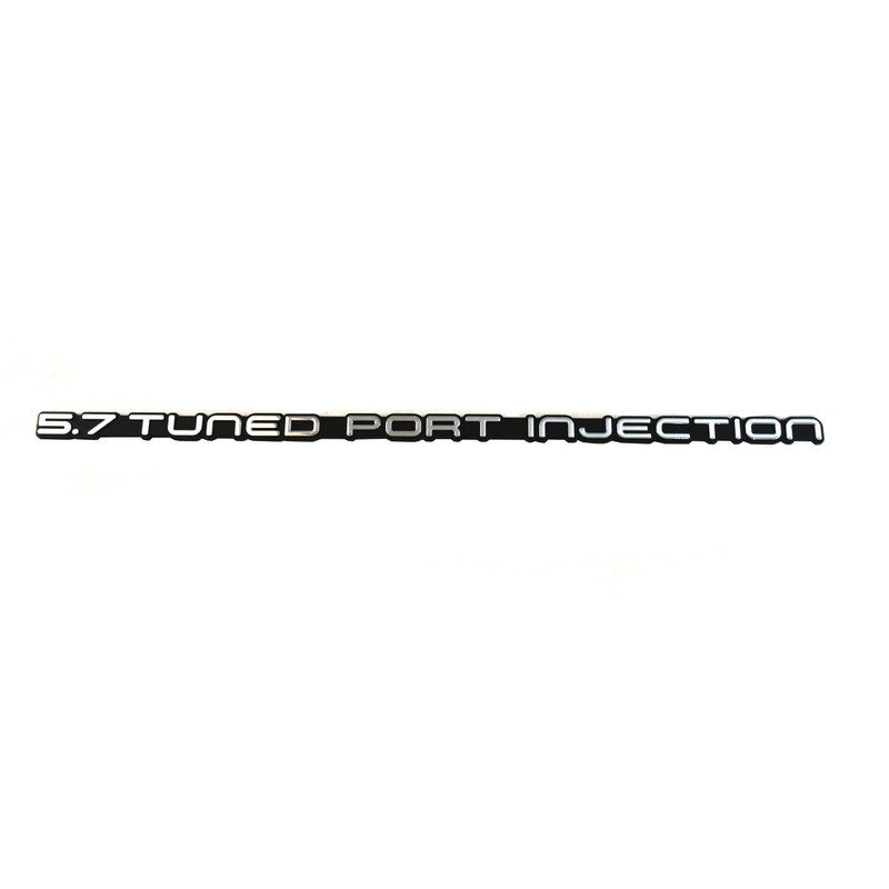 1Pc 5.7 Tuned Port Injection Rear Bumper Emblem Car Badge