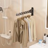 iMonse Wall Mounted Clothes Hanger Rack Folding Wall Mounted Clothes