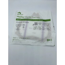Mepilex Border Sacrum Self-Adherent Silicone Foam Dressing - 6.33 Inches x 7.9 I
