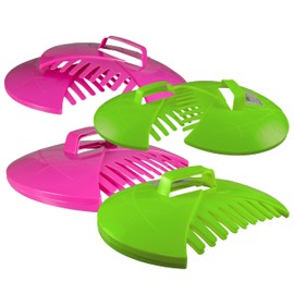 Hand held leaf rakes,leaf grabs,collectors,garden tidy scoops,PACK OF TWO PAIRS