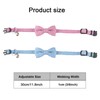 SSKHE 2 Ultra Soft Cat Collars, Natural Cotton Cord with