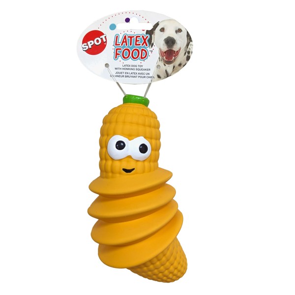 SPOT Latex Foods Dog Toys - Soft & Stuffing-Free with