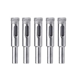 5PCS 8mm (5/16 inch) Diamond Hole Saw Diamond Drill Bits for Glass Tile Ceramic (8mm - 5PCS)