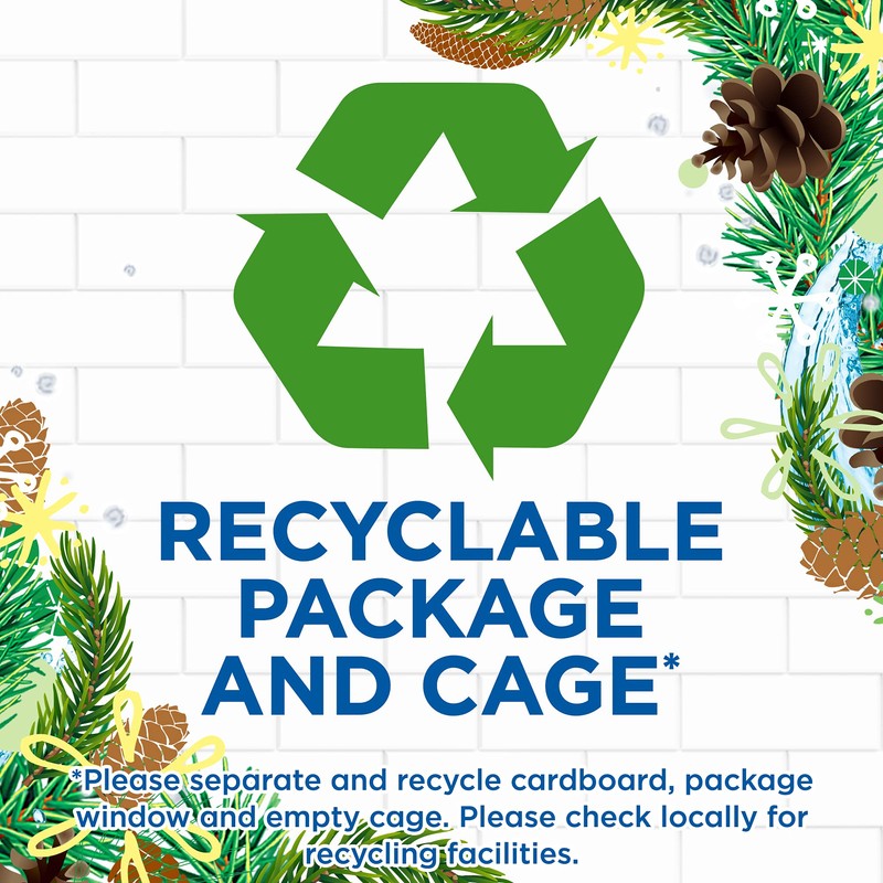 Duck Active Clean Toilet Rimblock Pine 38.6g (Pack of 8)