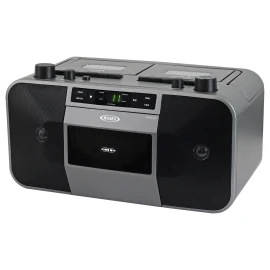 JENSEN® MCR-1500 Portable Stereo CD Player and Dual-Deck Cassette Player/Recorde