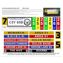 Create Your Own Fantasy Military Parking Sticker