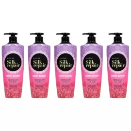 Elastine 엘라스틴 실크리페어 샴푸 체리블라섬향, 550ml, 5개 Elastin Silk Repair Shampoo Cherry Blossom Scent, 550ml, 5pcs