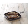 GoodCook Pre-Seasoned Cast Iron Grill Pan, 10.75 Inch, Black