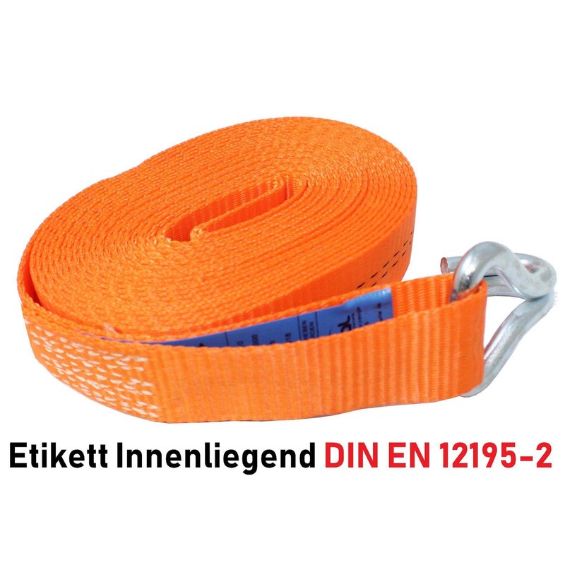 2 pieces 1000/2000 kg (daN) 6 m professional lashing straps