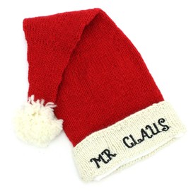 LOUDelephant Hand Knitted Wool Christmas Beanie Hat - Mr Claus