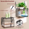 3IngSeagulls 2 Pack Laundry Room Shelves, Wire Baskets with 8