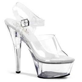 Pleaser Women's Kiss-208 Ankle-Strap Sandal