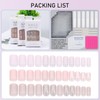 Chiffonade Press On Nails Short Kit,Includes 72Pcs Fake Nails With