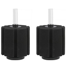 SagaSave 2 x Sponge Filters Aquarium Filter Sponge Aquarium Nano Bio Sponge Filter Shrimp Betta Aquarium Filter Foam Filter Kit for Small Aquariums (200mm)