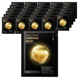 Neogen Dermalogy Black Caviar Essential Mask Pack, 30 Packs, 1 Pack / 네오젠 더마로지 블랙 캐비어 에센셜 마스크팩, 30개, 1개입