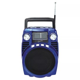 Supersonic® SUPERSONIC SC-1390BT - BLUE Bluetooth 4-Band Radio (Blue)