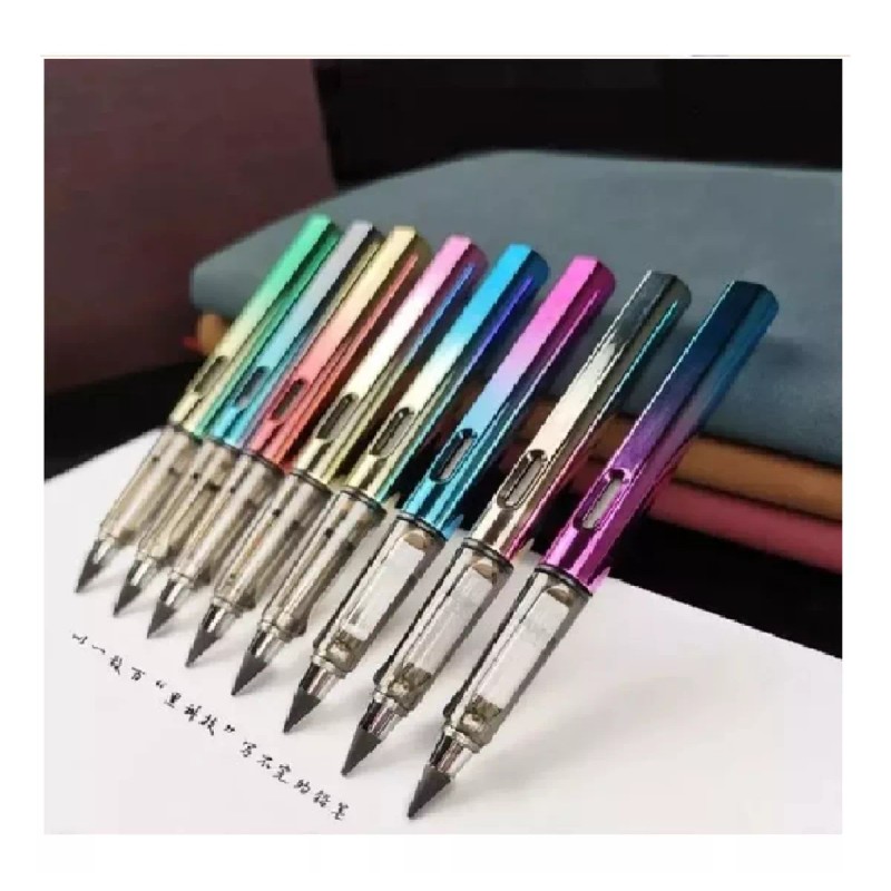 KFMX 10 Lápices Infinito Tornasol Mágico Con Borrador