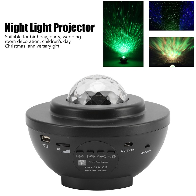 Star Projector Remote Control with Bluetooth Music Speaker USB Powered