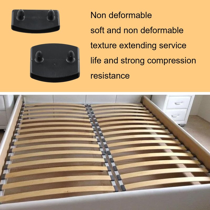 72PCS Plastic Bed Slat Caps, Side and Center Bed Slats