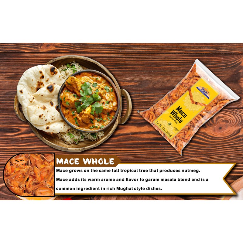 Rani Mace Whole (Javathri), Spice 3.5oz (100g) ~ All Natural