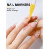 6 Color 3D Nail Art Pens Set, Kalolary Nail Point