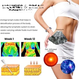 Randarch Titanium Wristband, Oveallgo Apus Ion Therapeutic Lympunclog Titanium Wristband Adjustable Sugarfirm Calm Leather Bracelet Epochy Beauty Detox Lymph Unclog Bracelet Pro Jewelry(Black&Blue)