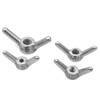 POFET 6Pcs M10 304 Stainless Steel Corner Nuts, Hand Screw
