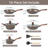 RATWIA 10 Pcs Pots and Pans Set Non Stick, Kitchen