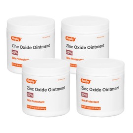 Rugby Zinc Oxide Ointment Skin Protectant - 20% - 16 Oz (1lb) (454 g) (4 Pack)