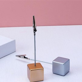 4Pcs Alligator Clip Memo Holders - Heavy-Duty Desktop Organizers for Office/Home, Multi-Angle Picture Frame Stand with Card Clasps, Desk Accessories for Notes/Photos/Paper Display