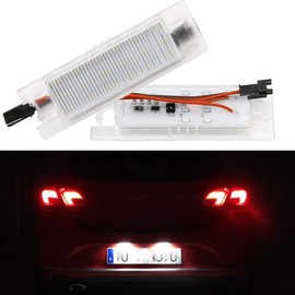 GOFORJUMP 2pcs Car Special Canbus LED License Plate Light Compatible for Opel Zafira B Astra H Corsa D Insignia,No error Led Number plate light kits