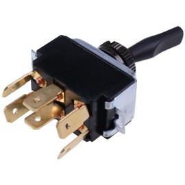 LSSOCH Headlamp Control Switch 6 Terminals 3 Positions ON-Off-ON A681-5450-622 8956K895 Compatible with Freightliner FLD120