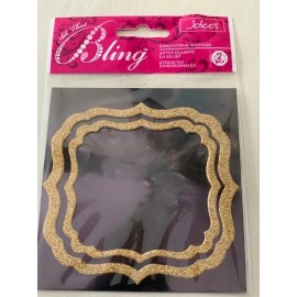 EK Success Jolee's Boutique Stickers GOLD ORNATE BLINK BORDERS 2 SIZES