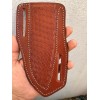 Leather Sheath Brown Leather Knife Sheath Pancake Fixed Blade Knife