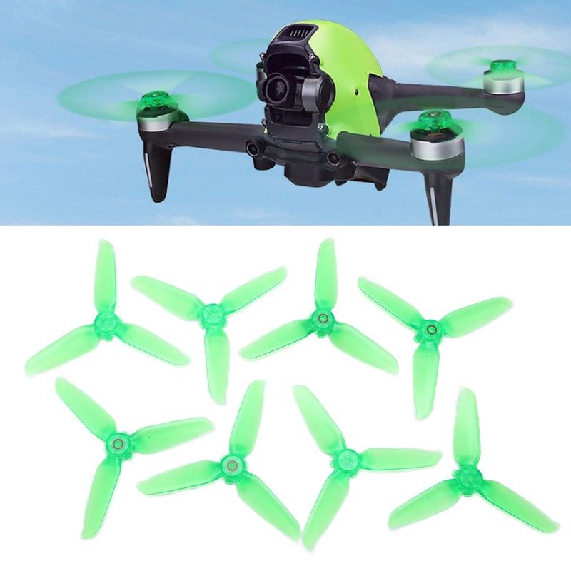 8 Pcs Propeller Blades Transparent Drone Propellers Spare Blades for