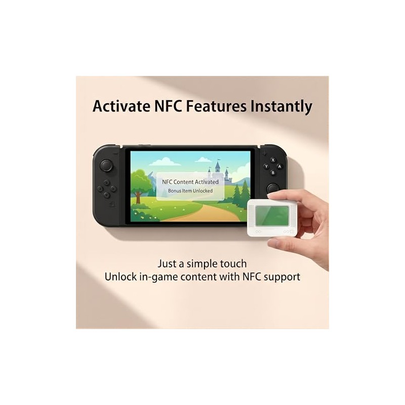 Allmiibo Smart NFC Emulator, Compatible with Switch/3DS, 50+ Games and