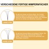 B&Qaugen Pre-made Eyelash Fans, 4D-D-0.07-15 Long Foot, Pre-made Fans, Eyelash