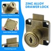 SDTC Tech Drawer Lock with Keys and Matching Screws Antique