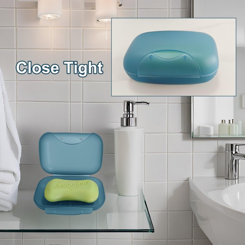 Travel Soap Case Soap Dish Bar Holder Container Box for