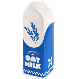 ban.do Vintage Inspired Rise and Shine Decorative Ceramic Vase, Unique Home/Kitchen/Office Accent, Oat Milk