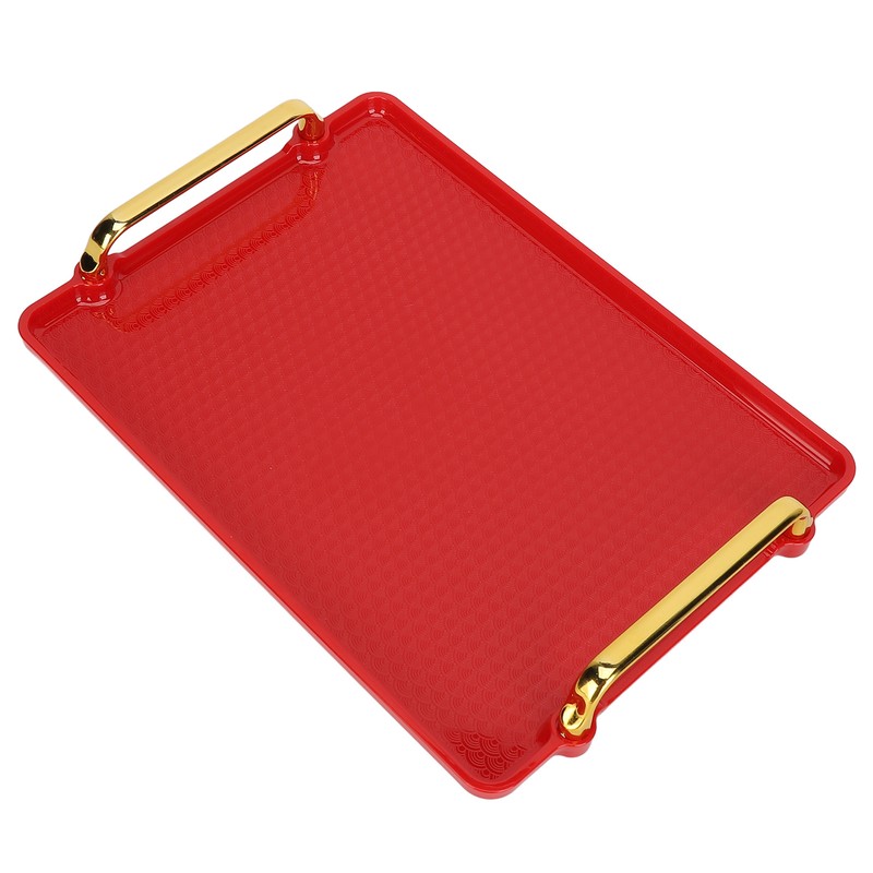 Decorative Tray Elegant Exquisite Texture Ergonomic Serving Tray with Handles