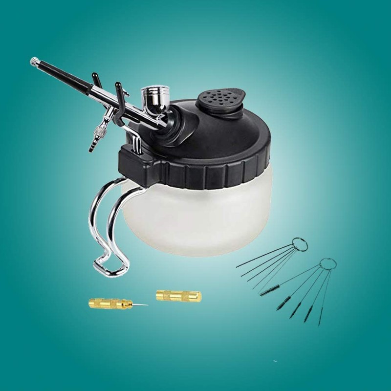 4 Set Airbrush Cleaning Kit Airbrush Cleaning Pot with Air