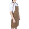 Adjustable Waterproof Apron with Pockets for Restaurant Kitchen Milk Tea