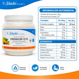 Premium Q10 Con Colageno Hidrolizado 450gr Sheló Nabel                                                                                                