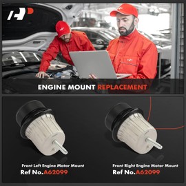 A-Premium 2PCS Front Left and Right Engine Motor Mount Kit Compatible with Lexus IS250 2006-2015, IS350 2006-2020, GS300 2006, GS350/GS450h 2007-2011, RC300 2019, RC350 2015-2020, 3.5L