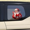 Dreothy Christmas Decor Santa Claus Car Stickers,Waterproof Funny Santa Claus