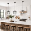 Phaosio Black Pendant Lights Kitchen Island, Modern Farmhouse Light Fixture