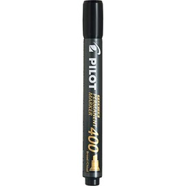 Pilot Marcador Permanente SCA400, punta de cincel, tinta negra, 12 unidades, 44114